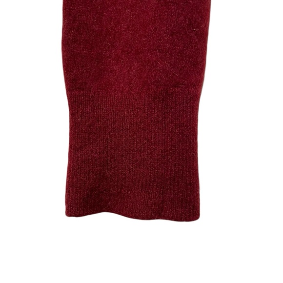 Saks Fifth Avenue Burgundy Cashmere Turtleneck Sweater Quite Luxury Size Medium - Picture 5 of 7